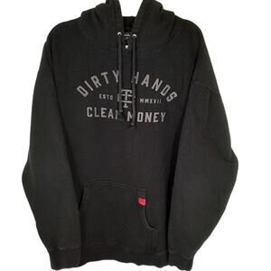 Troll Co Dirty Hands Clean Money Black Pullover Hoodie Men’s 3XL